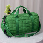 QP774 Quilted Puffer Weekender/Duffel Bag: Orange