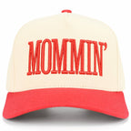 C.C MOMMIN Letter Two Tone Trucker Cap: Leopard