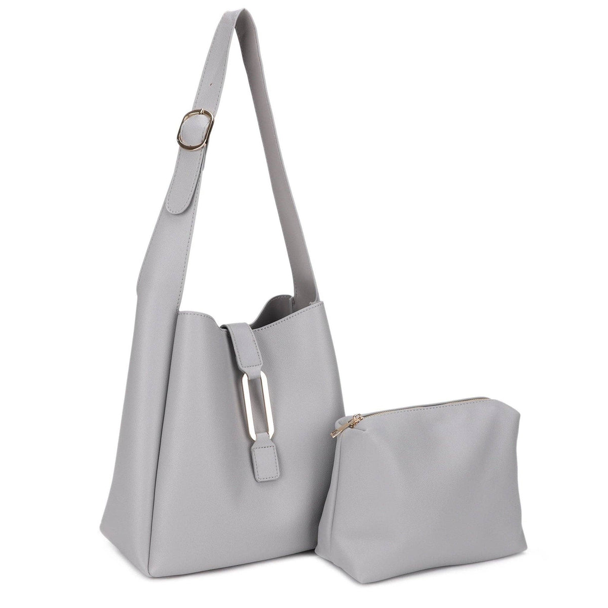 EJ60376 Naeli Tote Bag With Pouch: Olive