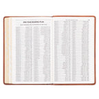 KJV Bible Deluxe Gift Faux Leather, Tan Cross