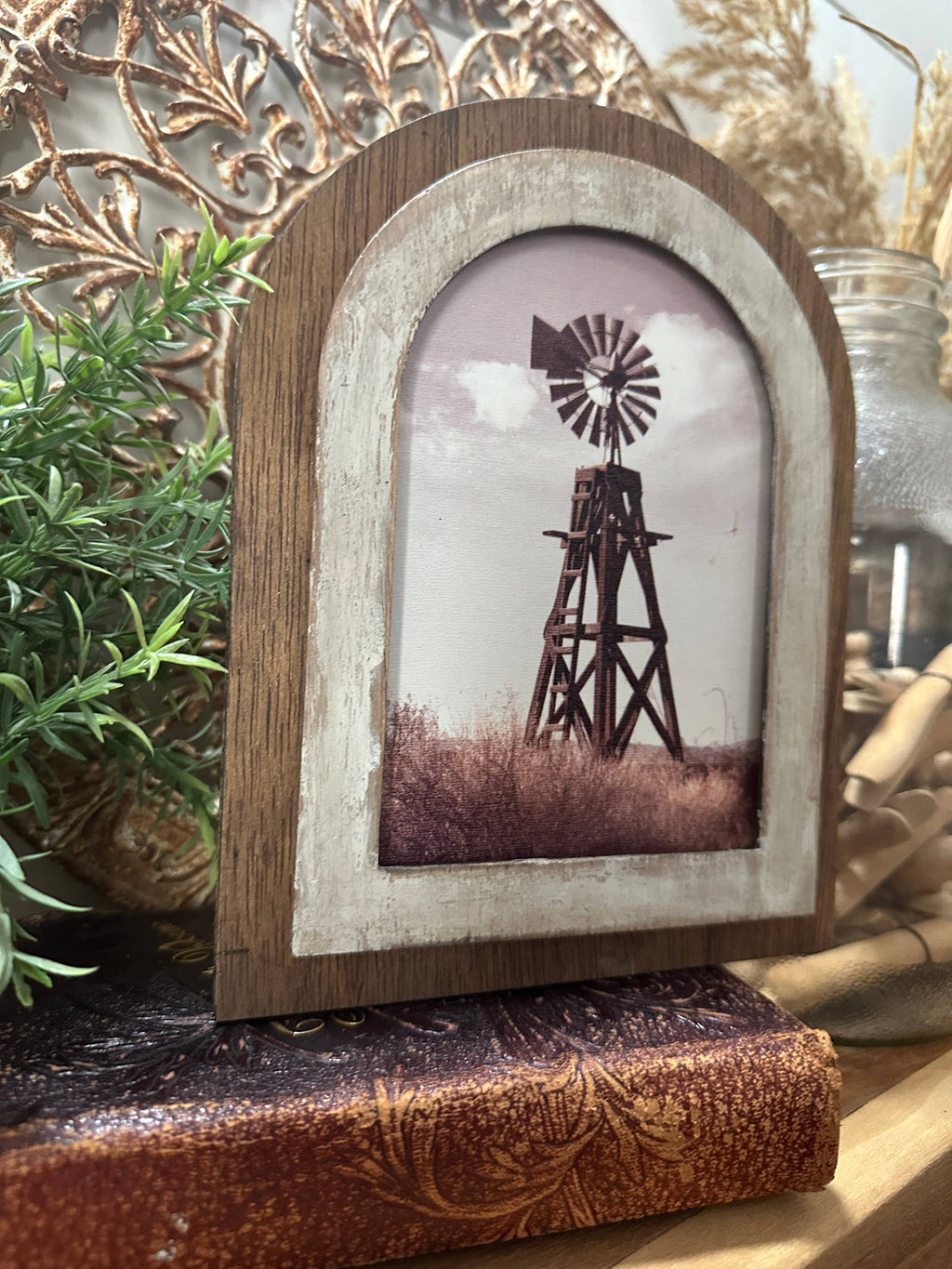 Arched frame Windmill on the Prairie
: Large