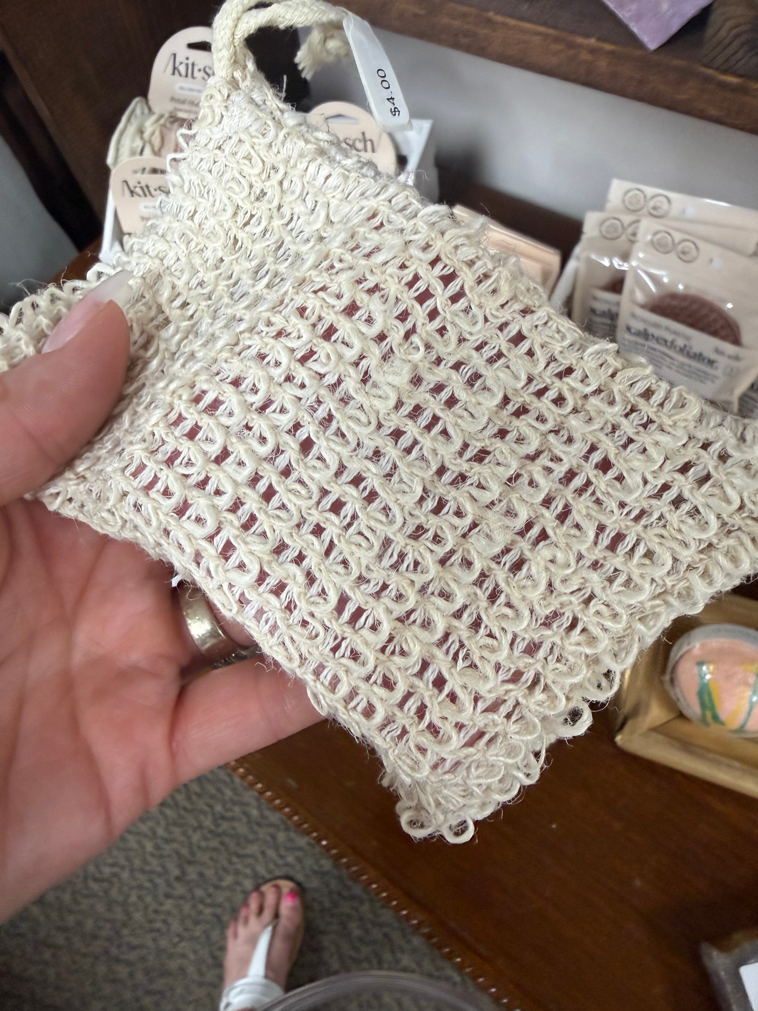 LemonMoon-Mesh Exfoliating Soap Pouch