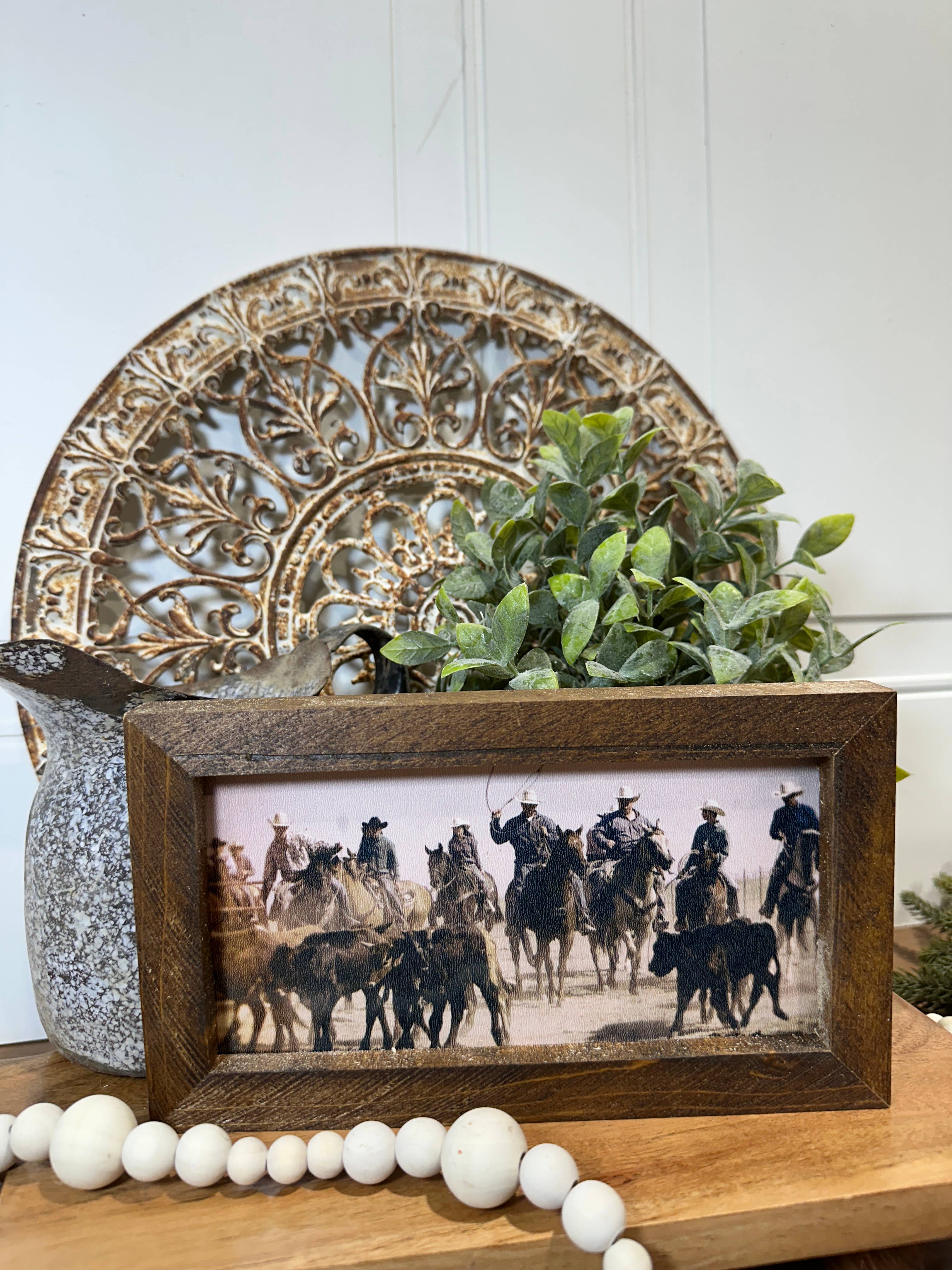 Western roundup,  Cattle drive, Cowboys