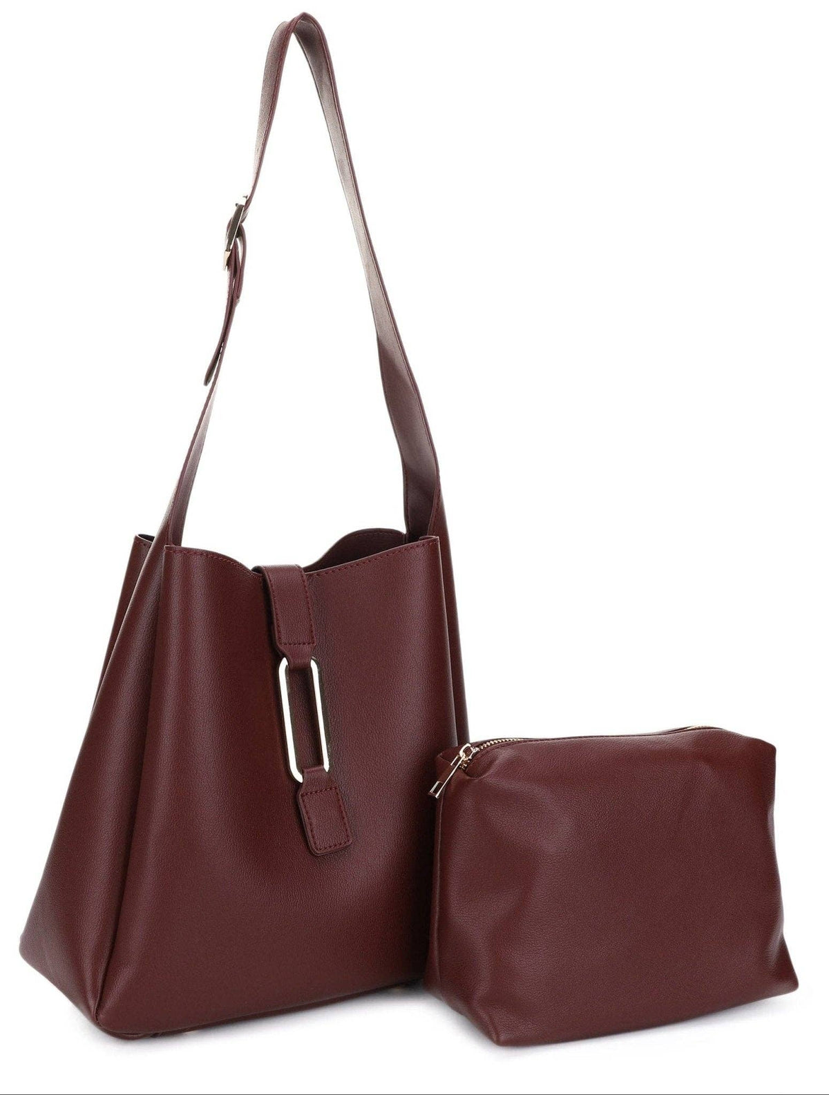 EJ60376 Naeli Tote Bag With Pouch: Olive