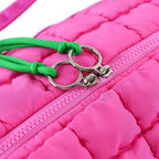 QP774 Quilted Puffer Weekender/Duffel Bag: Orange