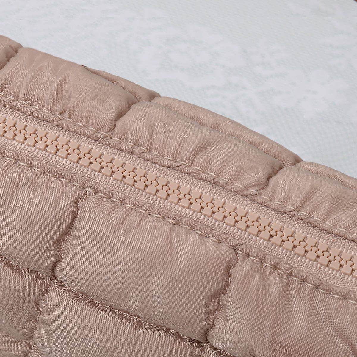 QP782 Quilted Puffer Satchel/Crossbody Bag: Teal