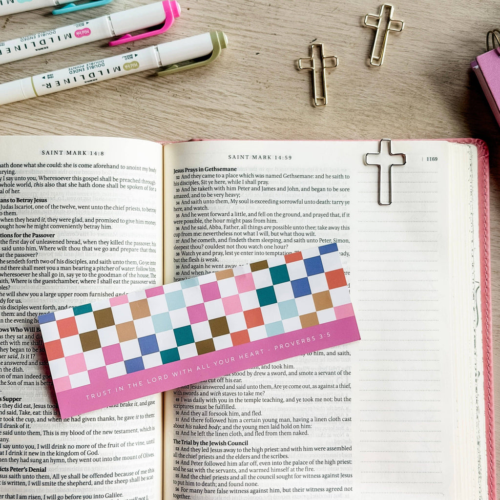Bookmark + Cross Paper Clips: Proverbs 3:5