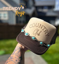Country Club Graphic Trucker Hat: No Chain
