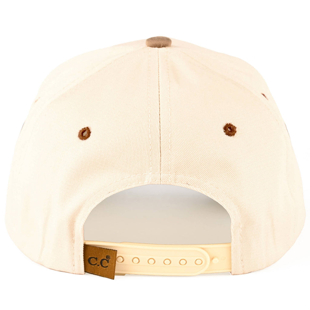 C.C MADE IN AMERICA Letter Leopard Trucker Cap