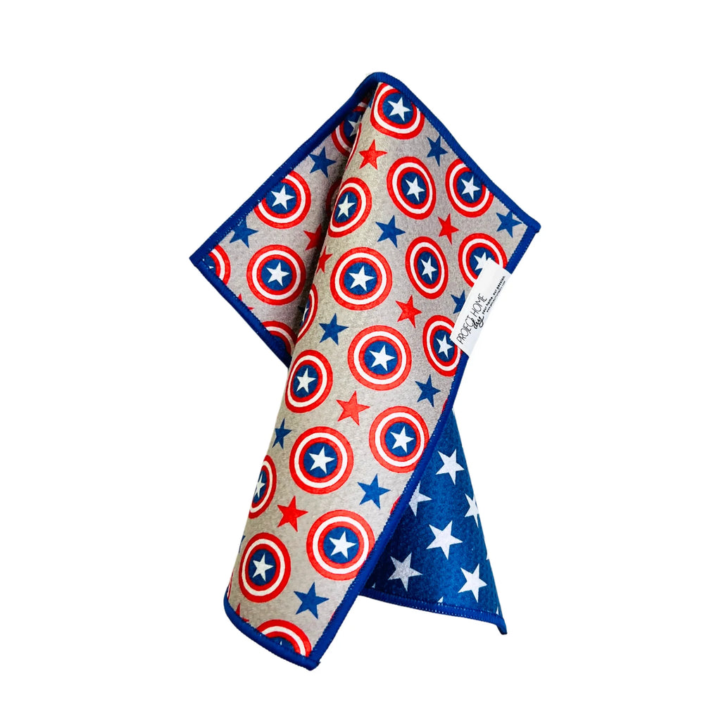 Patriotic Pop |  Waffle Weave Microfiber Towels Kitchen & Bath:  Dish/Hand Towel