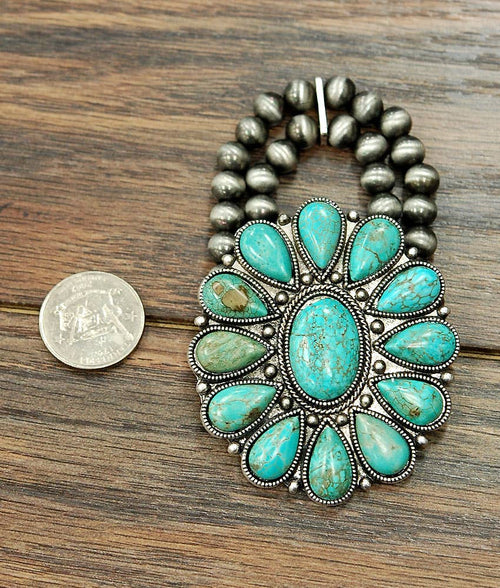 710691, Navajo Turquoise Stretch Bracelet