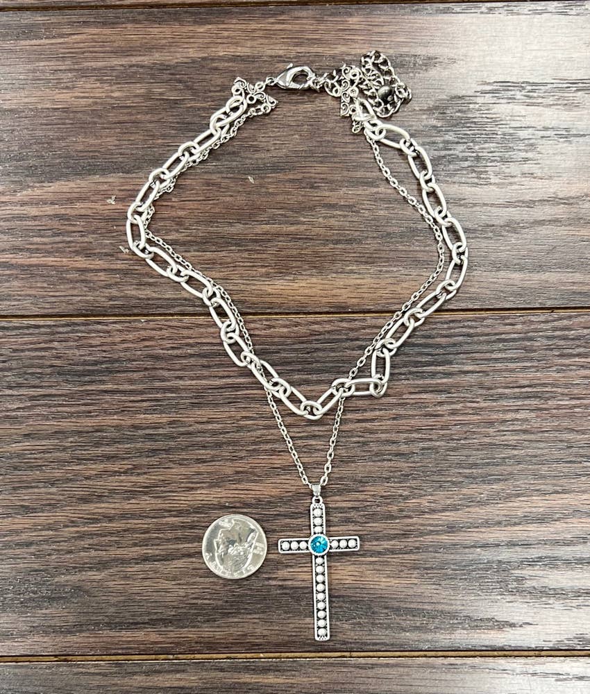 737434, Cross Necklace