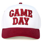 C.C GAME DAY Embroidered Cotton Baseball Cap: Black