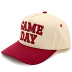 C.C GAME DAY Embroidered Cotton Baseball Cap: Black