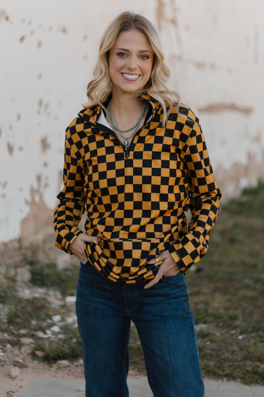 Pep Rally Pullover- Gold: XXL