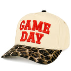 C.C GAME DAY Embroidered Cotton Baseball Cap: Black