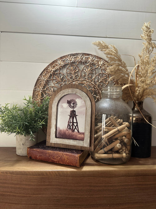 Arched frame Windmill on the Prairie
: Large