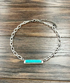Bar Turquoise Necklace