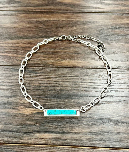Bar Turquoise Necklace