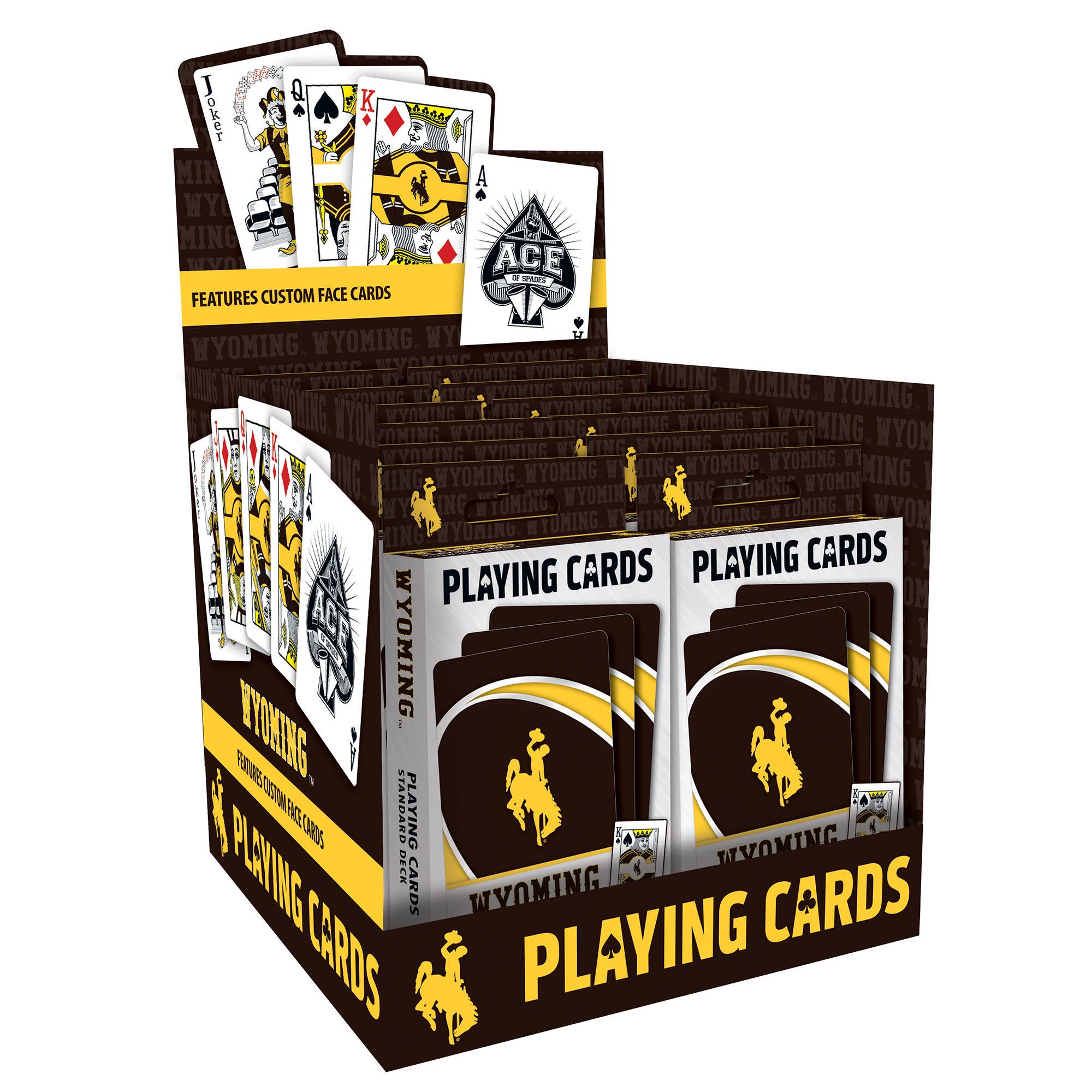 Wyoming Cowboys Playing Cards