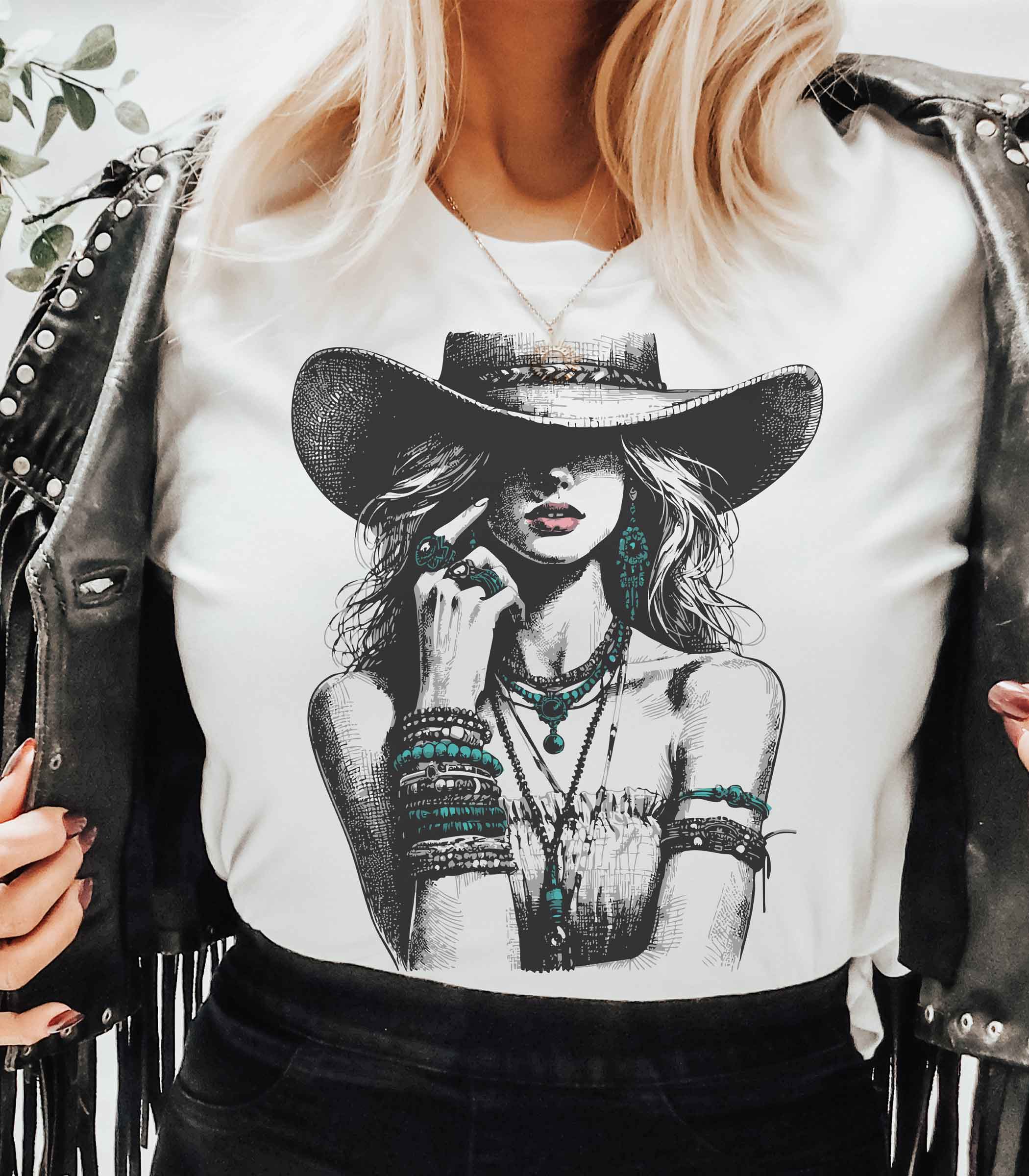Turquoise Cowgirl: Yes / Sand T-Shirt / Small