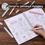 Aesthetic Highlighters & Ballpoint Pens, 12 Pack: Assorted