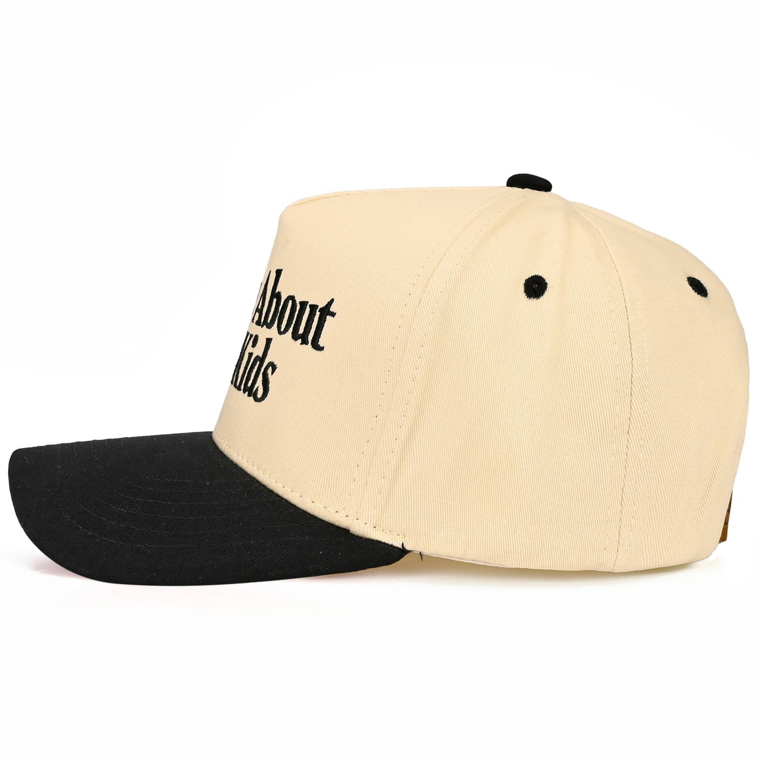 C.C SORRY ABOUT MY KIDS Letter Two Tone Trucker Hat: Sage