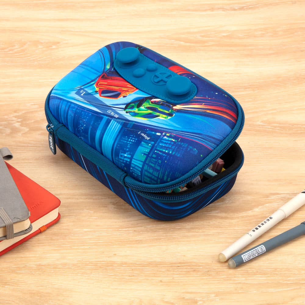 ZIPIT Gamer Pencil Case for Boys, Joystick Pencil Box: Rockets