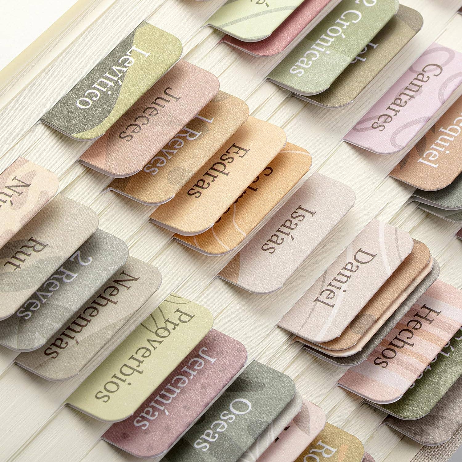Spanish Bible Tabs Boho Laminated Set