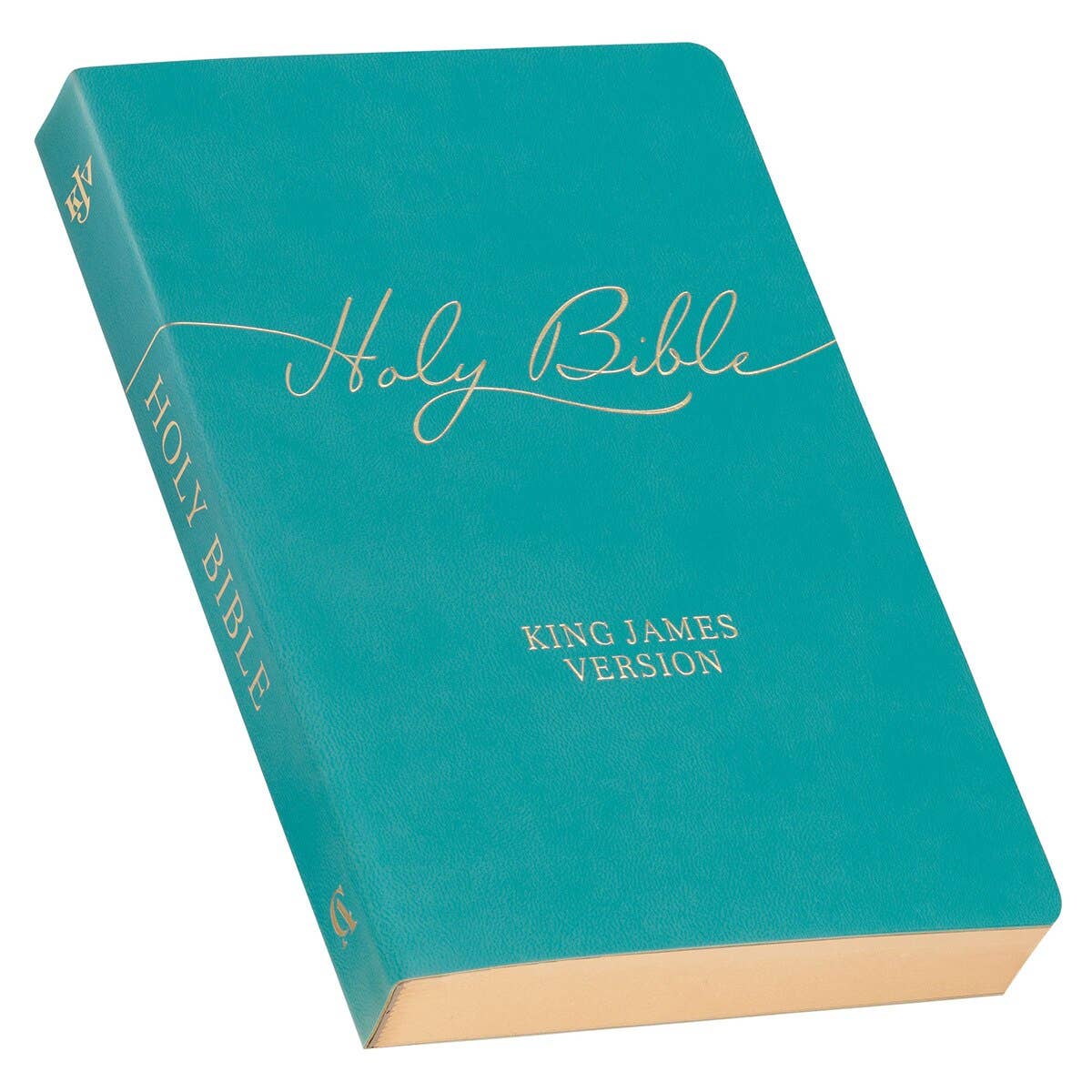 KJV Bible Gift Faux Leather, Teal