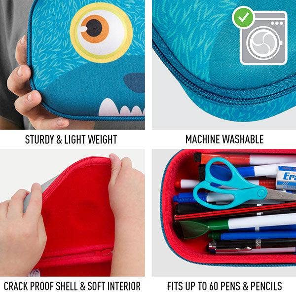 ZIPIT Wildlings Box, Cute Pencil Case Gift for Kids: Wild Pink