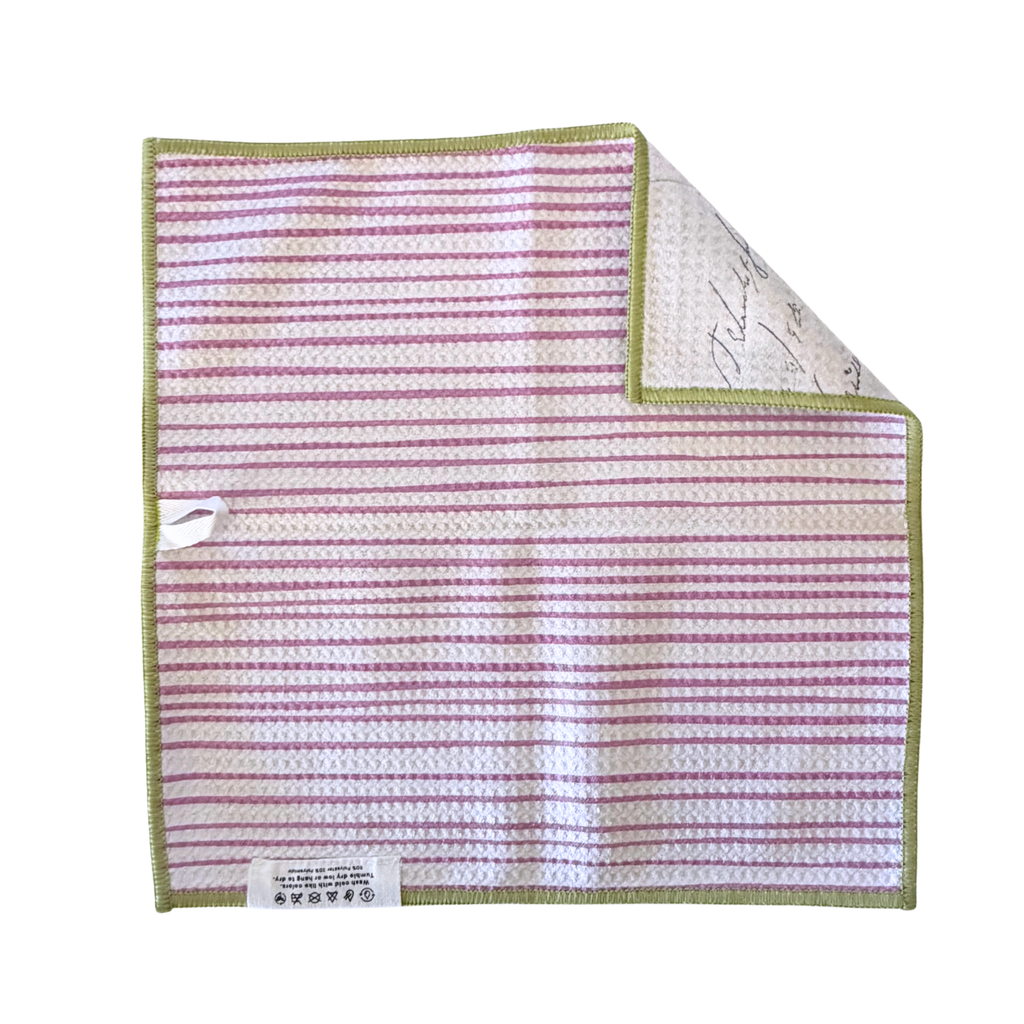 Lilac Lines | Waffle Weave Microfiber Towels Kitchen & Bath: Hand Towel