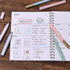 Aesthetic Highlighters & Ballpoint Pens, 12 Pack: Assorted