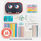ZIPIT Wildlings Box, Cute Pencil Case Gift for Kids: Wild Pink