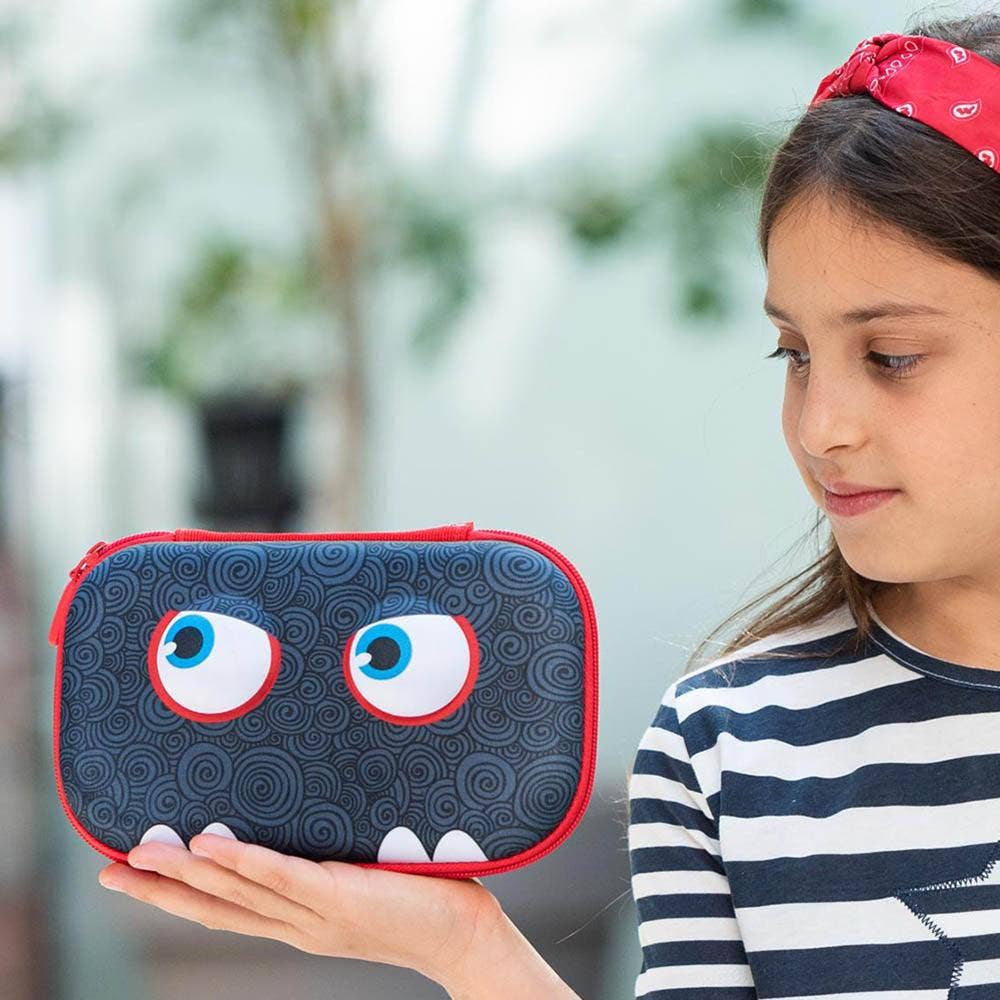 ZIPIT Wildlings Box, Cute Pencil Case Gift for Kids: Wild Black