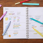 Aesthetic Highlighters & Ballpoint Pens, 12 Pack: Assorted