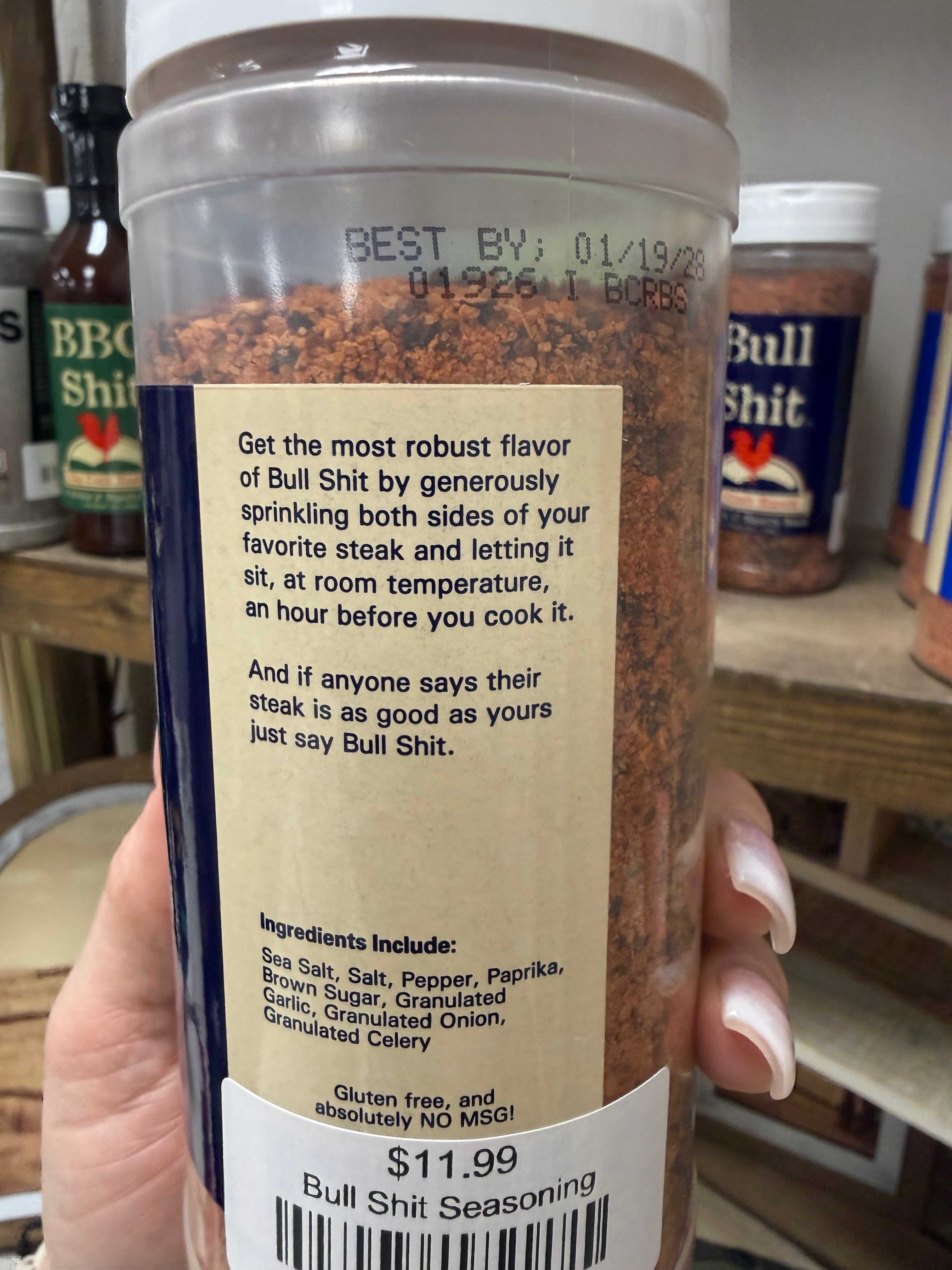 Bull Shit Seasoning