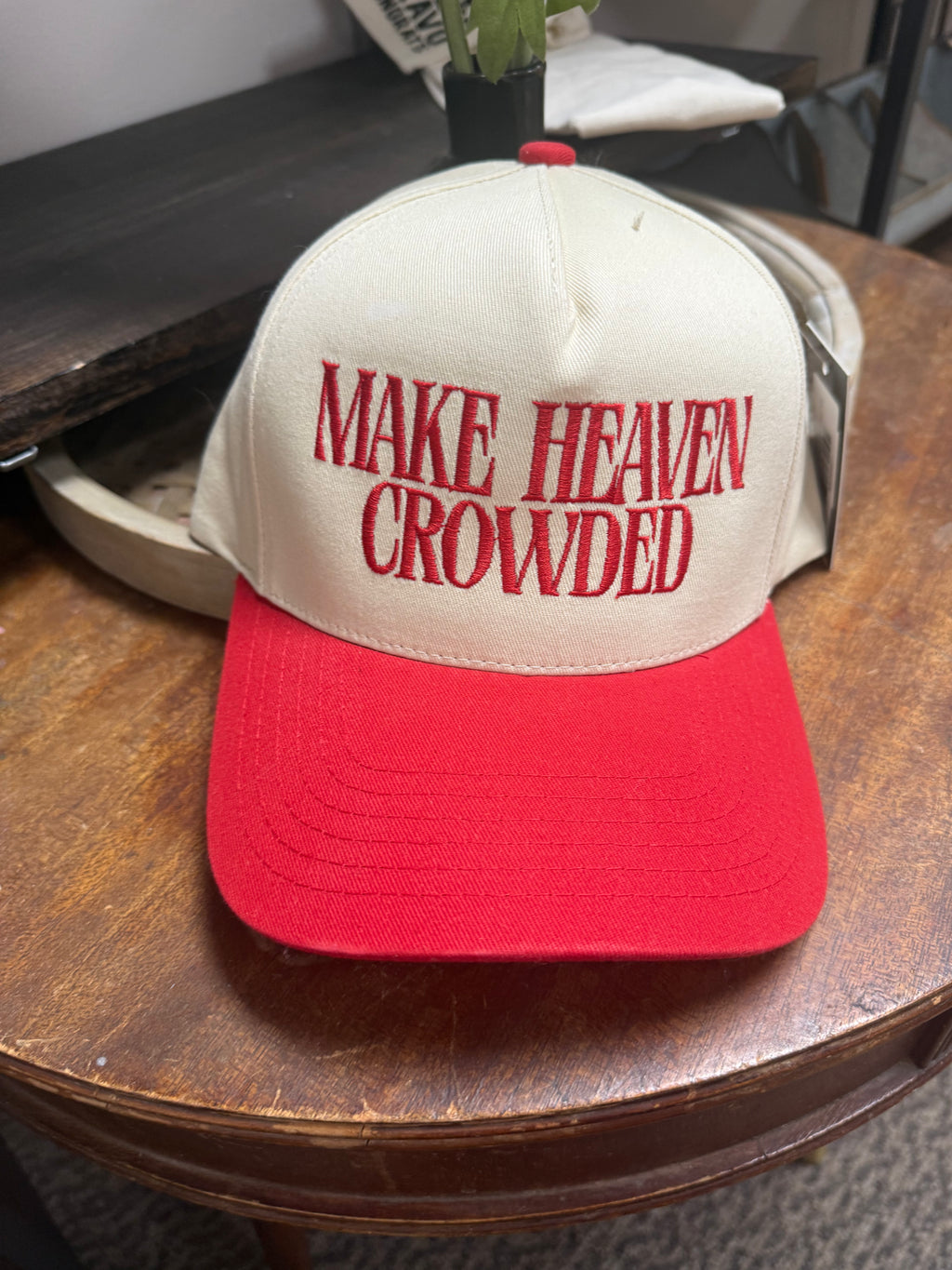 Make Heaven Crowded trucker hat