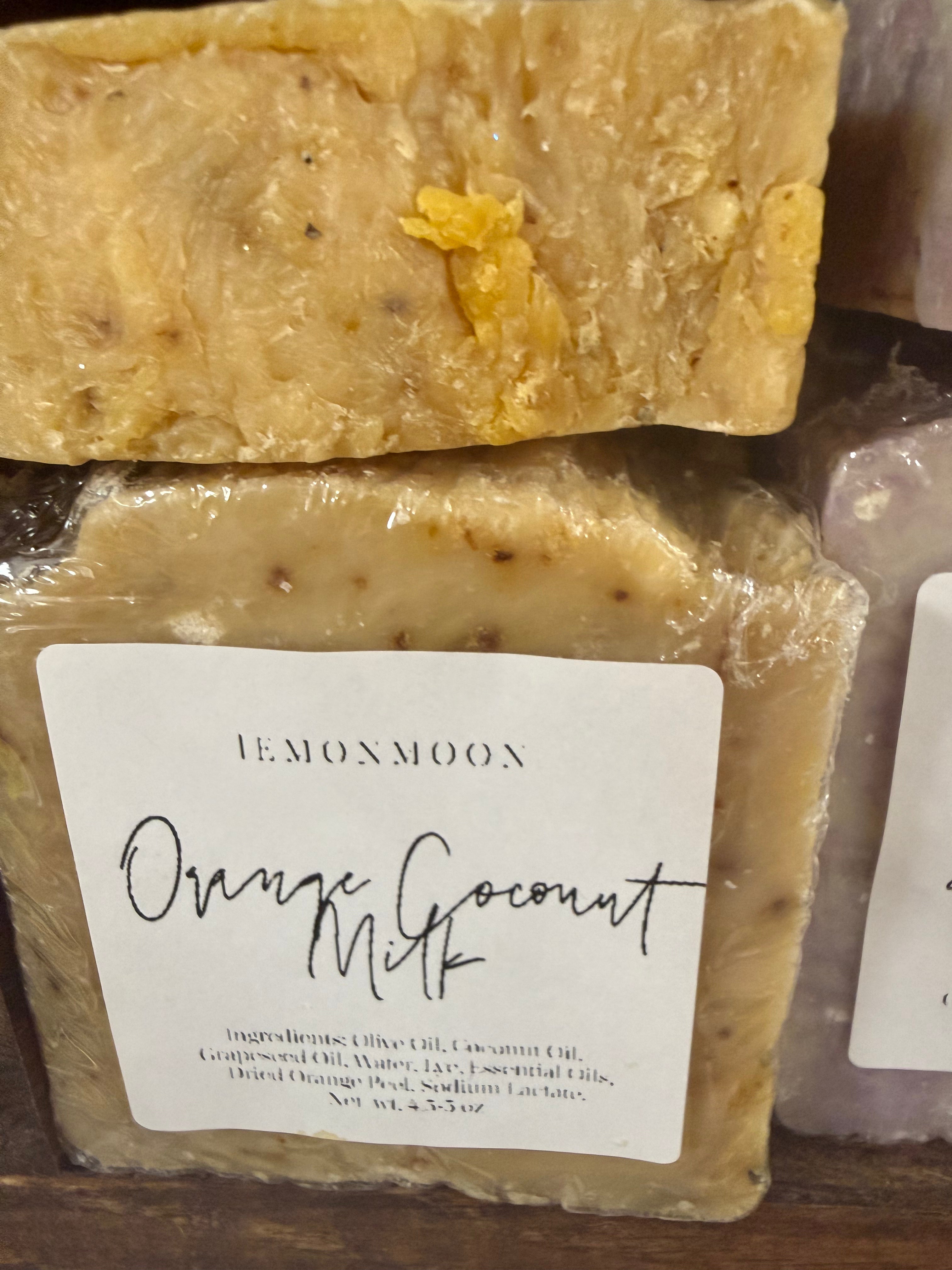 LemonMoon-Bar Soap-Orange Coconut Milk