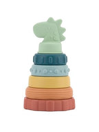 Itzy Ritzy Stacker Silicone Teething Toy Dino