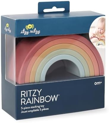 Itzy Ritzy Stacker Silicone Teething Toy Dino