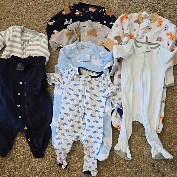Little Me Baby Girls Frog Bodysuits 9 Months 3-Pack