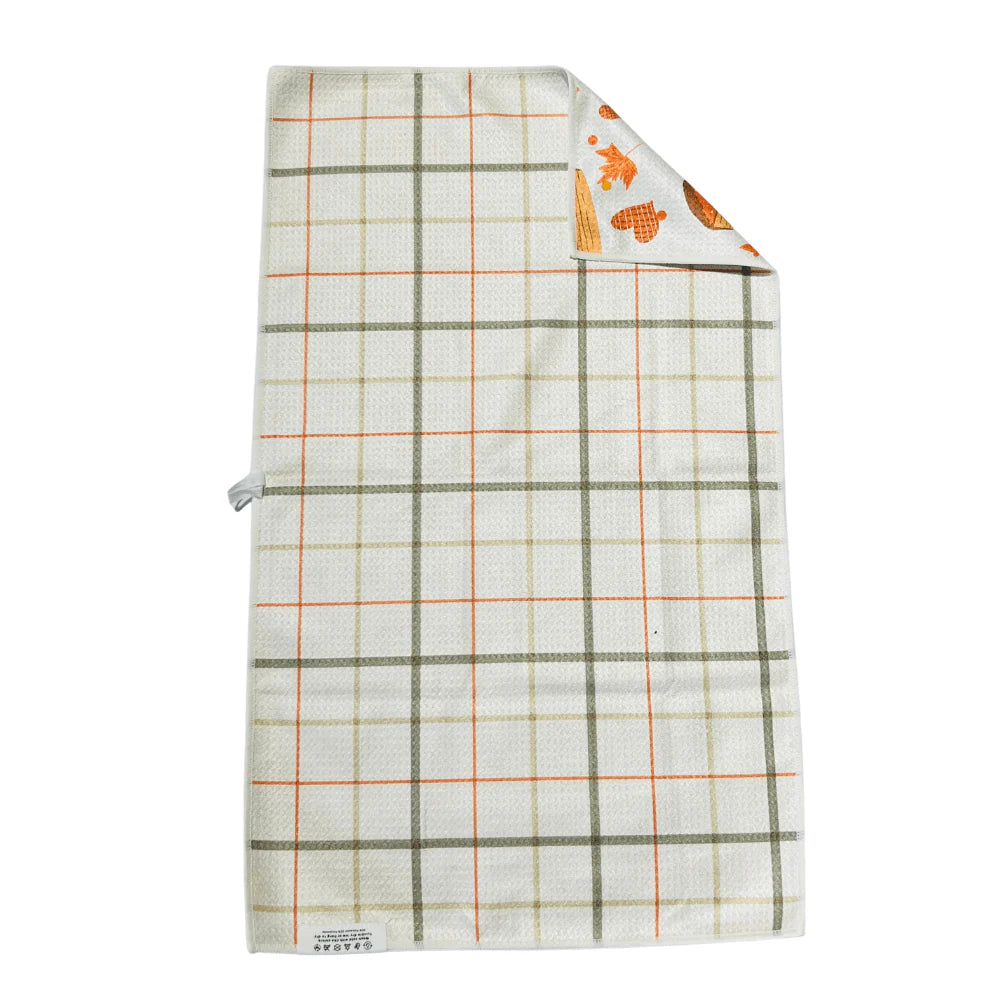 Pie Time |  Waffle Weave Microfiber Towels Kitchen & Bath:  Dish/Hand Towel