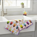 Boba Time|  Waffle Weave Microfiber Towels Kitchen & Bath:  Dish/Hand Towel