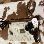Leather Wristlet Cowhide Clutch Purse - Prudence