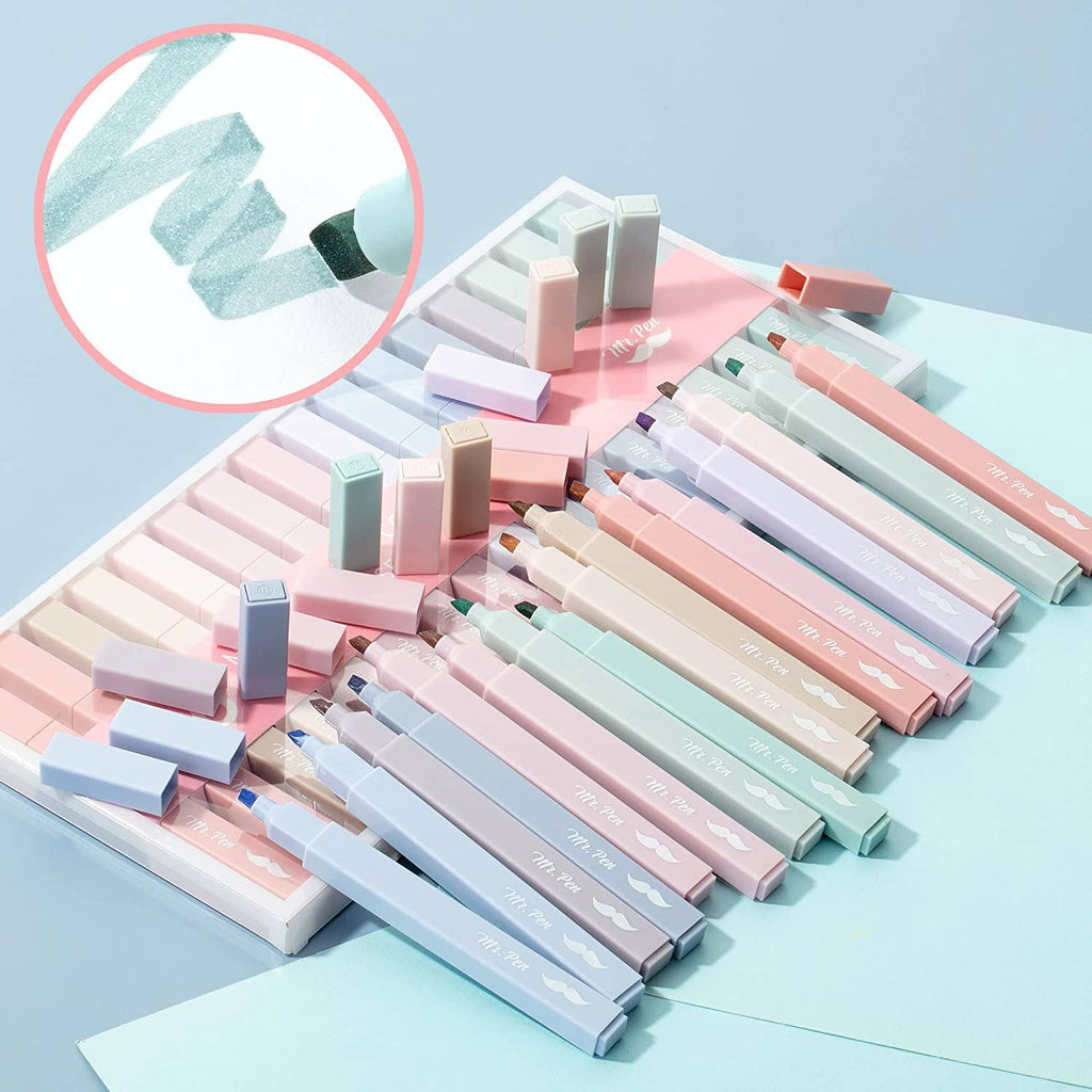 Aesthetic Highlighters 16 Pack: Morandi Colors