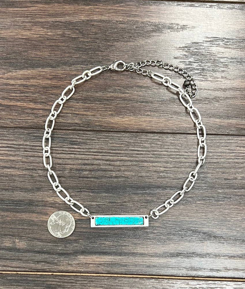 Bar Turquoise Necklace