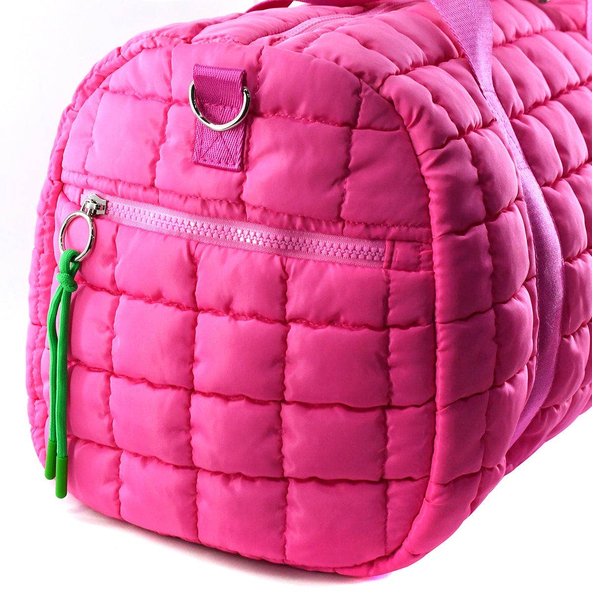 QP774 Quilted Puffer Weekender/Duffel Bag: Orange