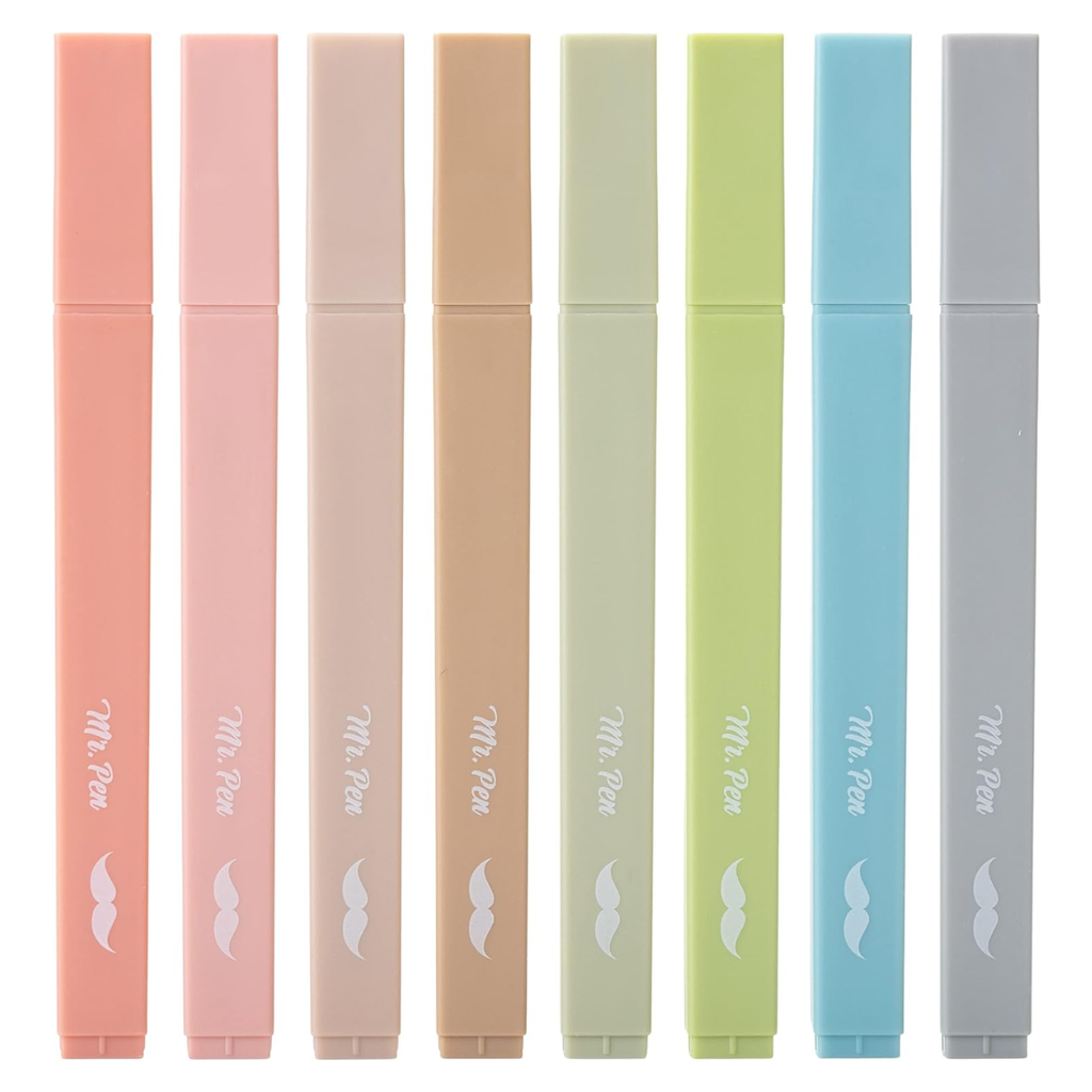 Aesthetic Highlighters 16 Pack: Morandi Colors