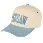 C.C YEEHAW Embroidery Two Tone Cotton Trucker Cap: Denim